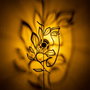 Opviq Lámpara de pared Flower Faced negra